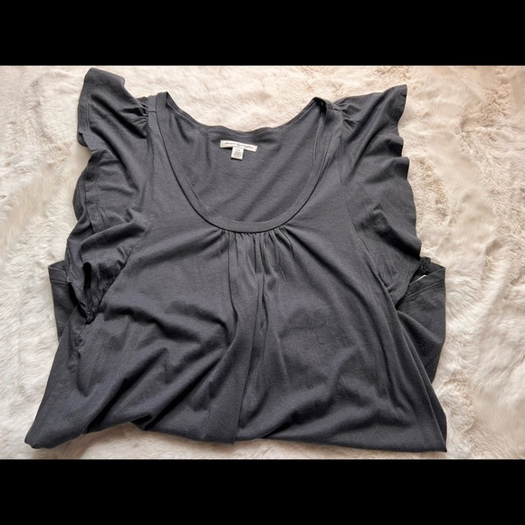 American Eagle Outfitters Short Ruffle Sleeve Bo Ho Style Blouse - Picture 8 of 9